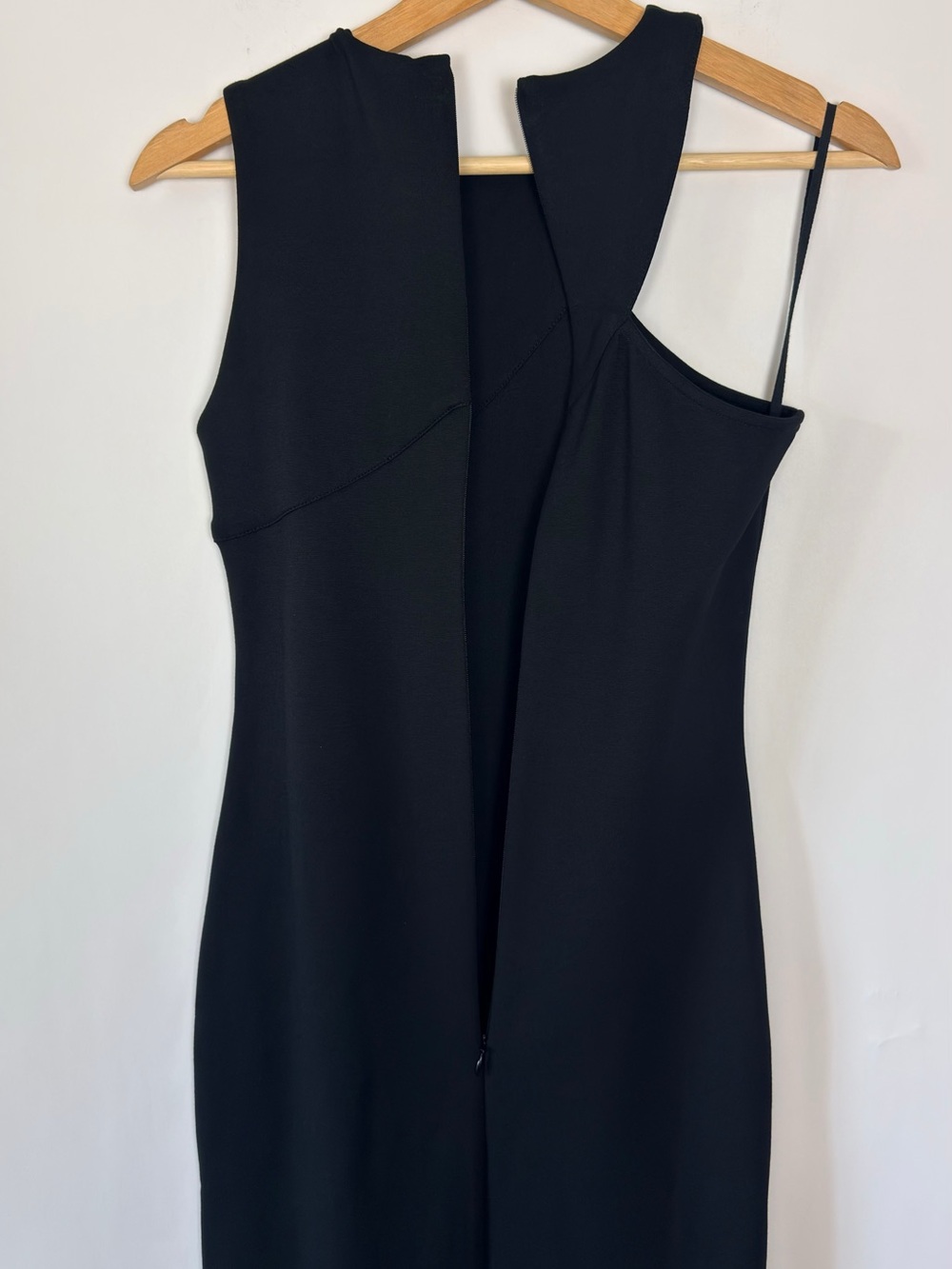 Marcella NYC Sabrina Dress Ponte Cocktail Asymmetric Midi Size XS - Picture 12 of 16